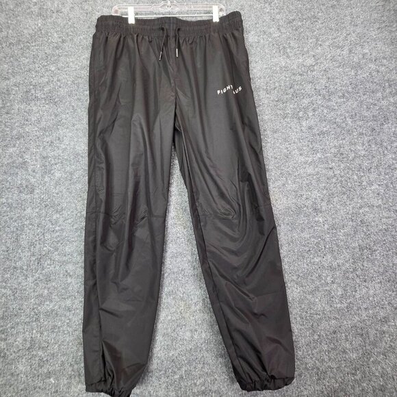 Fighthaus Mens XXL Solid Black Boxing Sauna Jogger Workout Pants Zip Pockets - Picture 1 of 9
